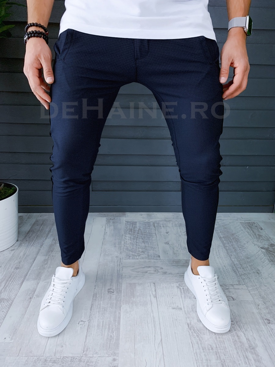 Pantaloni barbati bleumarin smart casual ZR P18018 O2-2